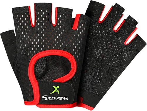 Miniatura 6 de spacepower Guantes de Entrenamiento - Guantes de Gimnasio Ligeros y Transpirables para Ejercicio de Hombres y Mujeres Gris