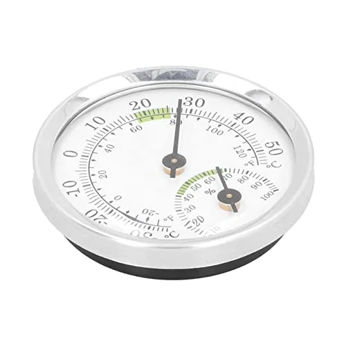 Miniatura 3 de Tipo de puntero higrómetro del termómetro del dial para el control de la humedad de la temperatura interior del invernadero del refrigerador