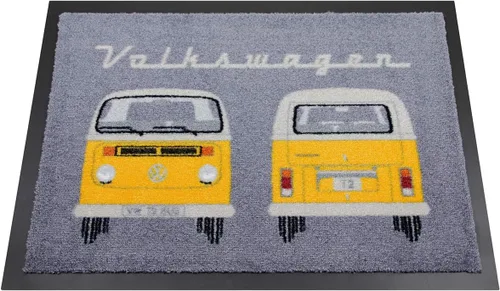 Miniatura 10 de BRISA VW Collection - Tapete para el pie de Volkswagen, atrapador de suciedad para zapatos con escarabajo, T1, T2, T3 Bus, motivo GTI