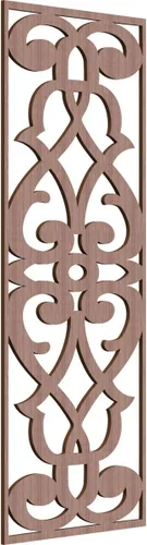 Miniatura 70 de 9 3/8"W x 24 3/8"H x 1/4"T Bellaire Decorativos Paneles de pared de madera calado, abedul