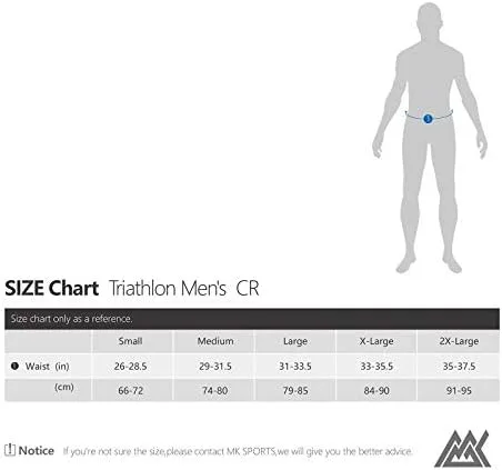Miniatura 6 de MY KILOMETRE Pantalones cortos de triatlón para hombre con cordón ajustable y bolsillos en las piernas de fácil alcance, gamuza para larga distancia