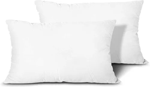 Miniatura 8 de raajsee Juego de 2 rellenos de almohada de 12 x 20 pulgadas, almohadas alternativas suaves y esponjosas para sofá, formas de almohada de 12 x 20