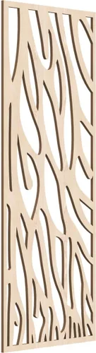 Miniatura 60 de 9 3/8"W x 24 3/8"H x 1/4"T Bristol Decorativos Paneles de Pared de Madera Calado, Cereza