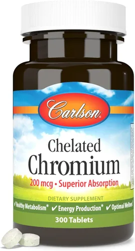 Miniatura 4 de Carlson Cromo quelado 200 mcg Absorción Superior - Metabolismo saludable Producción de energía y bienestar óptimo - 300 tabletas