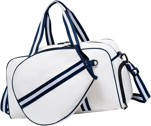 Bolsa de gimnasio deportiva grande con zapatos y bolsillos húmedos y secos, funda de paleta para hombres y mujeres, accesorios deportivos, bolsas de