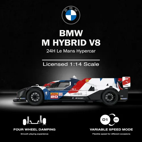Miniatura 3 de Voltz Toys Coche RC Le Mans a escala 1/14 con licencia Le Mans Series a control remoto, modelo de auto de juguete para niños y adultos con puertas