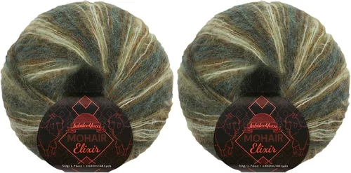 Miniatura 101 de JubileeYarn Mohair Elixir Yarn - 50g/Skein Baby Wool Blend - Cosmopolitan - 1 Skein