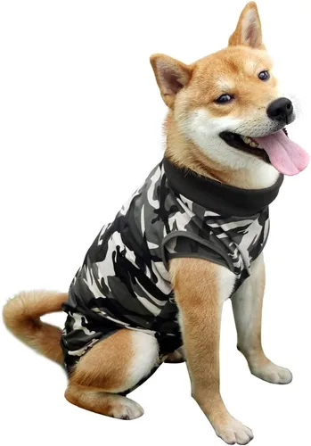 Traje de recuperación para perros herida abdominal ropa quirúrgica para cachorros chaleco posoperatorio ropa para mascotas después de cirugía