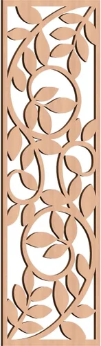 Miniatura 135 de 9 3/8"W x 24 3/8"H x 1/4"T Utica Decorativo Fretwork Madera Paneles de Pared, Abedul