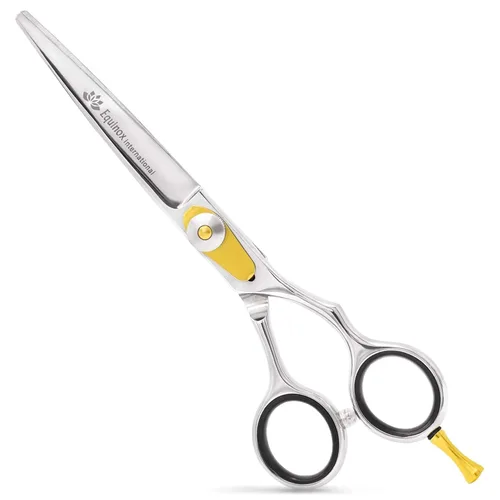 Miniatura 17 de Equinox International, Serie profesional de filo de afeitado - Juego de tijeras para cortar y adelgazar y texturizar el cabello, 6.5 pulgadas, acero