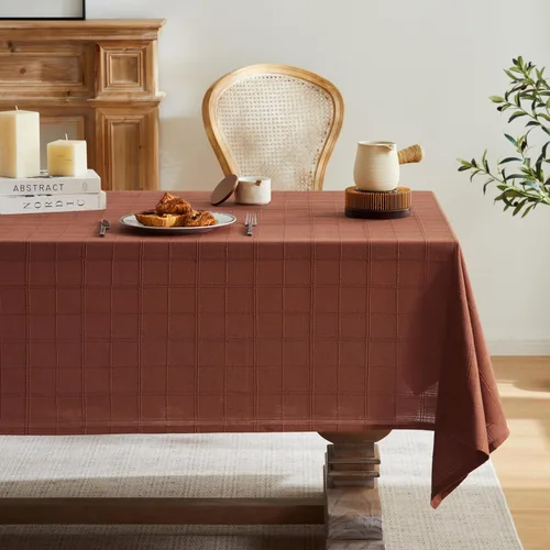 Miniatura 19 de ZeeMart Mantel (beige, redondo de 52 pulgadas)