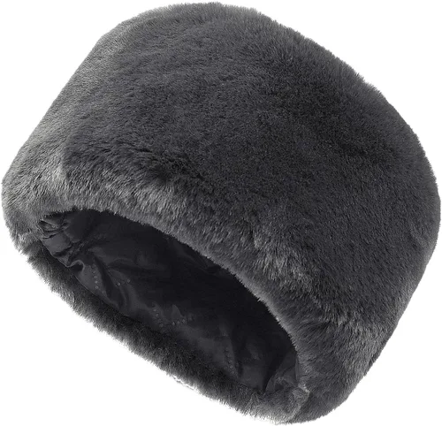 Miniatura 9 de Sombrero ruso de piel sintética esponjosa para hombres, mujeres y ancianos, cosaco clásico de invierno, grueso, resistente al viento, para camping