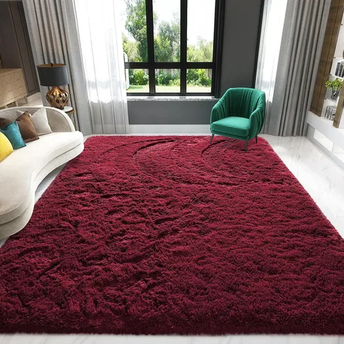 Miniatura 29 de Alfombra de área púrpura y azul de 6x9, alfombras grandes para sala de estar y dormitorio, alfombra mullida y linda, alfombras modernas