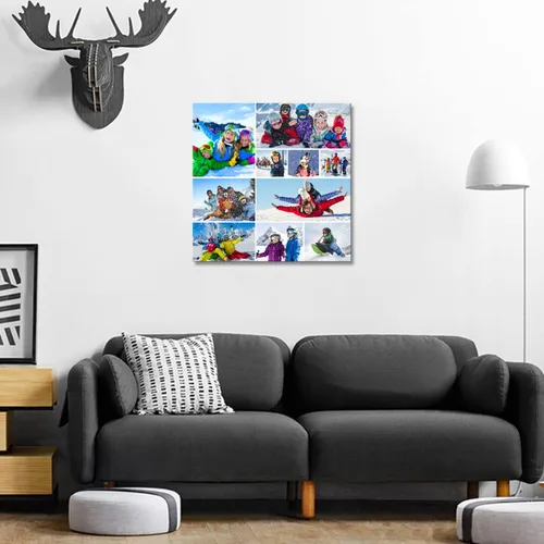 Miniatura 2 de LZIMU Regalos personalizados para el Día del Padre, lienzo impreso con tus fotos, lienzo personalizado para pared, regalos únicos de cumpleaños