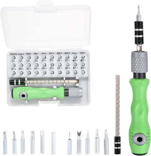 Juego de destornilladores de precisión 30 en 1, mini kit de reparación, kit de limpieza PS5, juego de herramientas para hombres, adecuado para