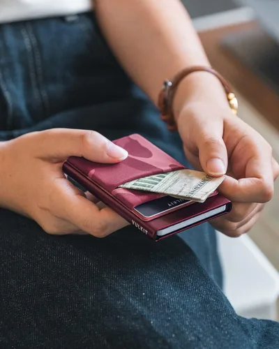 Miniatura 16 de VULKIT Card Holder with Money Pocket Pop Up Wallet RFID Blocking Slim Metal Bank Card Case Holds 5 Cards and Notes