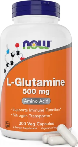 Miniatura 10 de NOW Foods L-Glutamina 500mg - 120 ct (Paquete de 2)
