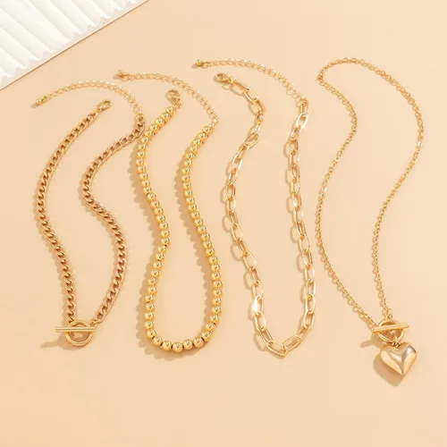 Miniatura 77 de Long tiantian Collares en capas para mujer, joyería occidental para mujer, collar de moneda apilable, collar de país, moderno, bohemio, verano