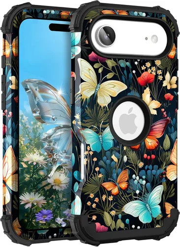 Miniatura 124 de Hocase Funda para iPhone SE 2022/2020, resistente a prueba de golpes, de plástico duro+goma de silicona, funda protectora híbrida para iPhone SE