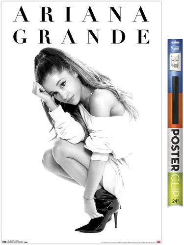 Miniatura 19 de Ariana Grande - Póster de pared de luna de miel, 22.4 pulgadas de largo x 14.7 pulgadas de ancho, versión enmarcada en madera de granero