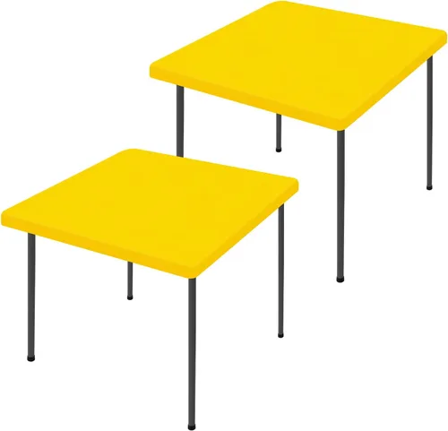 Miniatura 76 de Moosfor Paquete de 2 manteles rectangulares de elastano de 4 pies, elásticos y ajustables para pícnic, cubierta de mesa de patio elástica y lavable