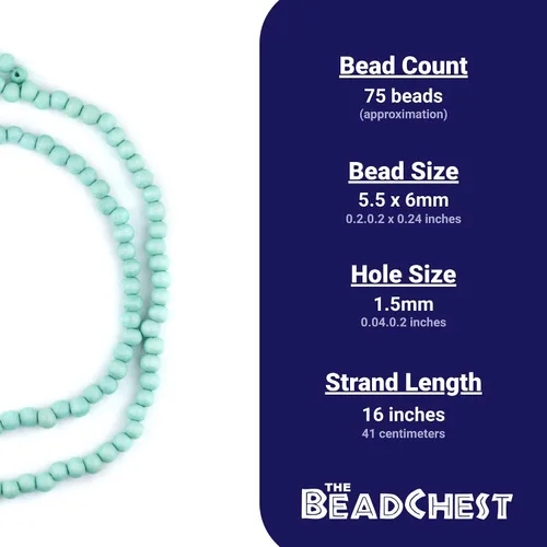 Miniatura 4 de TheBeadChest - Cuentas redondas de madera natural verde pistacho de 0.236 in, hilo de 16 pulgadas