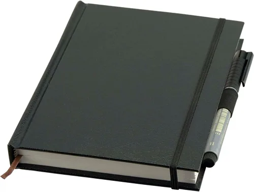 Miniatura 3 de Creative Mark Cuaderno de bocetos encuadernado de cuero duro [160 páginas - 5 x 7], diario de cuero sintético en relieve negro, papel sin ácidos