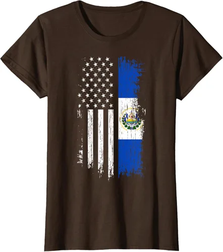 Miniatura 24 de Camiseta de la bandera de Estados Unidos salvadoreño - Camiseta de El Salvador USA