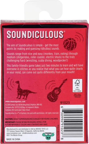 Miniatura 4 de Soundiculous - Moose Games: el divertido juego de fiesta de bolsillo de sonidos ridículos que hace reír a toda la familia