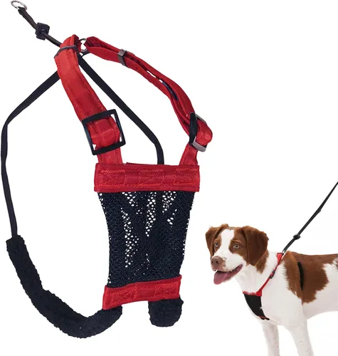 Miniatura 11 de Arnés para perro Sporn sin tirones para perros pequeños - Negro de malla, nylon resistente, transpirable, liviano, ajustable, acolchado, suave