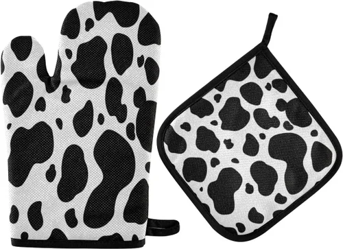 Miniatura 67 de ZZXXB Spring Bird - Guantes de cocina dobles con diseño floral de mariposa, resistentes al calor, antideslizantes, extra largos de 7 x 35 pulgadas