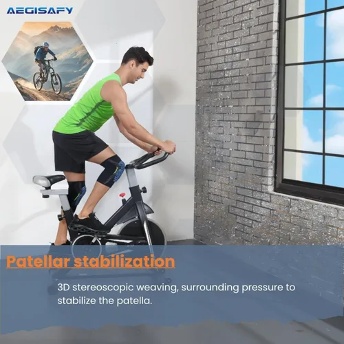Miniatura 3 de Rodilleras de bicicleta de montaña, protección contra impactos para MTB, rodilleras ligeras y transpirables para patineta, voleibol, paquete de 2