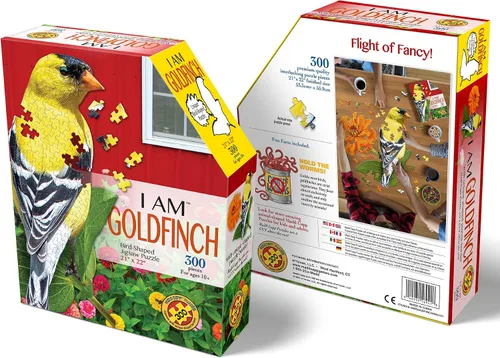 Miniatura 7 de Madd Capp Puzzles - I AM Goldfinch - 300 piezas - Rompecabezas en forma de animal, multicolor