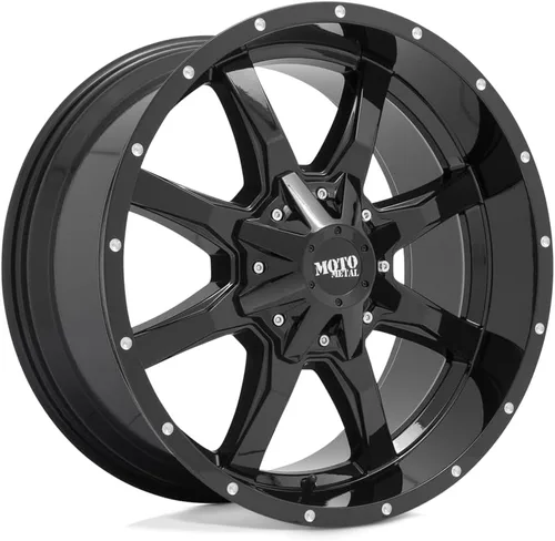 Miniatura 2 de Moto Metal 17x9 5x5.0/5.5 4.53-12mm NEGRO BRILLANTE CON CARA MECANIZADA - MO97079035312N