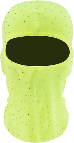 Pasamontañas Shiesty - Máscara de esquí para mujer, con lentejuelas brillantes, máscara facial de enfriamiento para el cuello, para motocicleta,