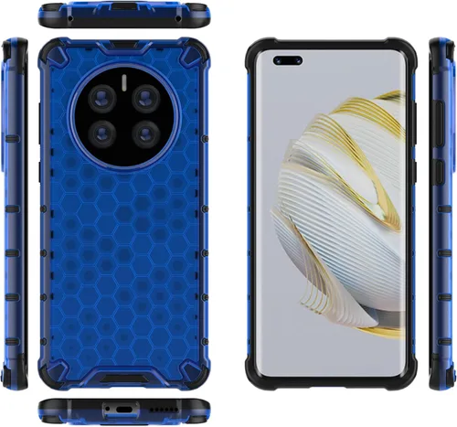 Miniatura 14 de Pzwoxukhov Funda para Huawei Mate 50 Pro, funda para Huawei Mate 50 Pro Honeycomb Anti-Drop Shock-Absorbing Case Negro