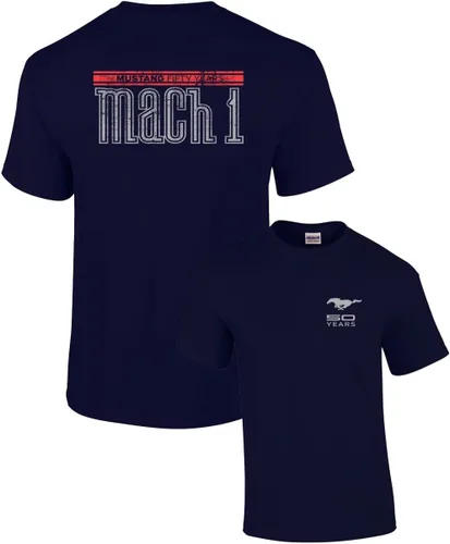 Miniatura 9 de Ford Tee Shirt Mustang 50 Años Mach 1 Militar Azul Real