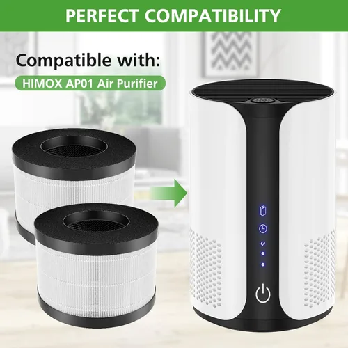 Miniatura 3 de Filtro AP01 solo compatible con el purificador de aire Himox AP01(H01), filtración de 3 etapas de alta eficiencia para filtro de repuesto Himox