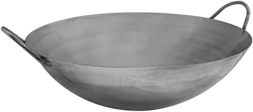 Miniatura 3 de Sartén para wok estilo cantonés de acero al carbono de 28-3/8 pulgadas, sartén gourmet para chef, doble mango