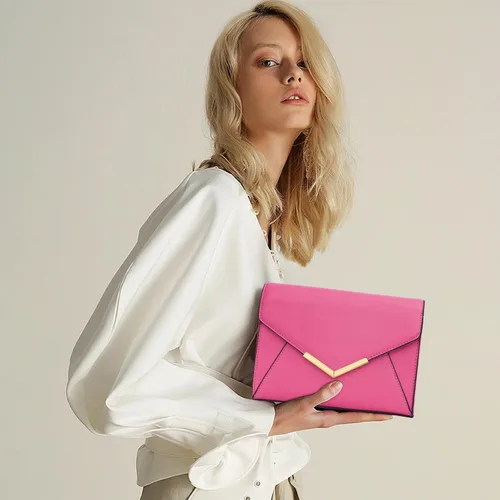 Miniatura 2 de KKXIU Elegante bolso de mano de piel sintética para mujer, bolso de mano plegable para fiesta, boda, baile de graduación