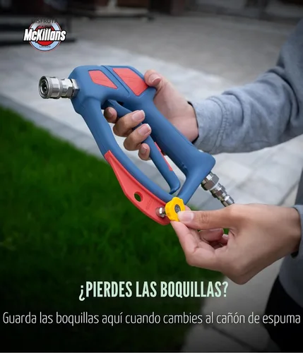 Miniatura 5 de McKillans® Swivel Gun Pro - Mango de agua giratorio de alta presión con enchufe macho de 3/8" y acoplador de conector rápido de 1/4" - Pistola