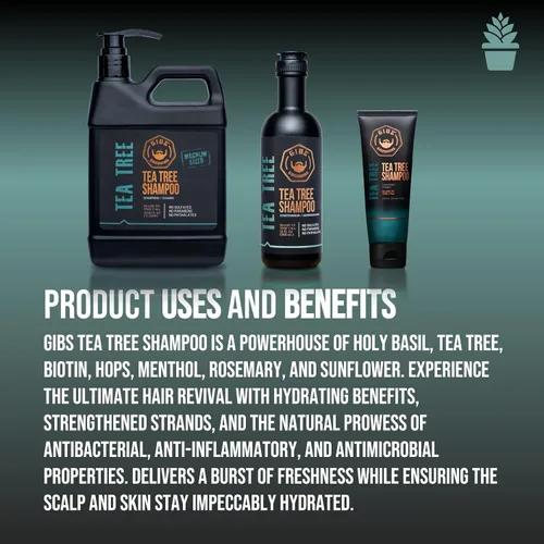 Miniatura 2 de GIBS Grooming Tea Tree Shampoo - Sulfate and Paraben Free