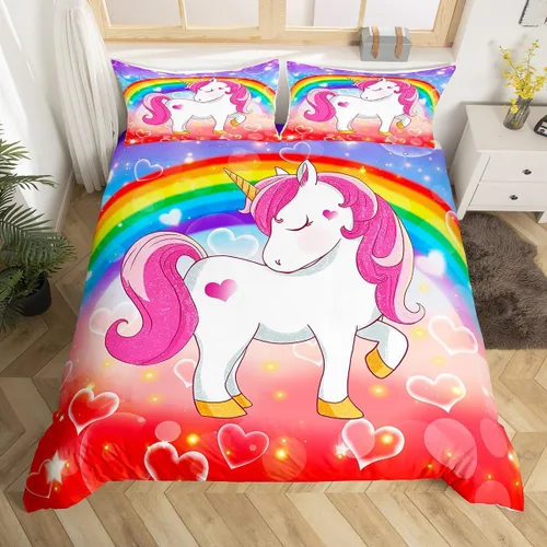 Miniatura 8 de Funda de edredón de Halloween, juego de ropa de cama individual de calabaza y gato para niñas y niños, sombrero de bruja espeluznante morado