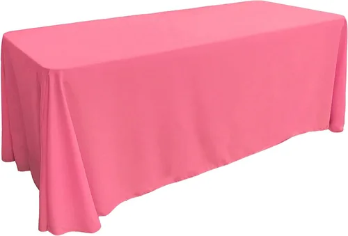 Miniatura 195 de LA Linen Mantel rectangular lavable de popelín de poliéster, resistente a las manchas y a las arrugas, cubierta de mesa 60x84, mantel de tela