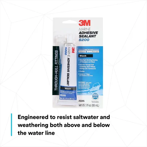 Miniatura 5 de Adhesivo sellador 3M Marine 5200, Negro, 1