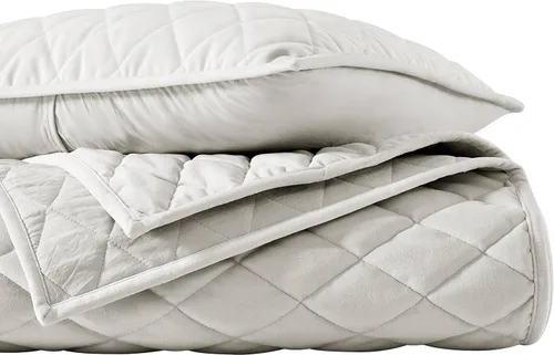 Miniatura 11 de Vera Wang - Juego de edredón tamaño Queen, juego de ropa de cama súper suave con fundas a juego, elementos esenciales modernos para la habitación