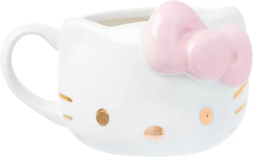 Miniatura 26 de Silver Buffalo Sanrio - Taza de cerámica esculpida en 3D con diseño de esqueleto de Hello Kitty para Halloween, 20 onzas Disfraz de esqueleto