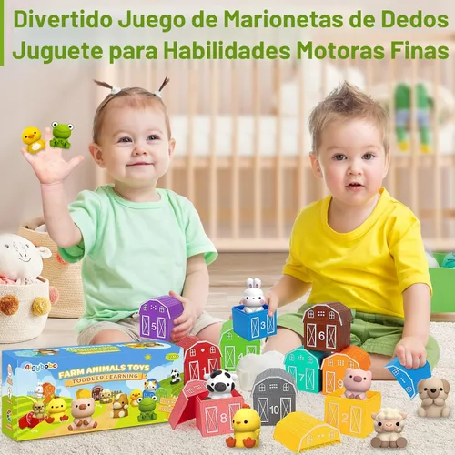 Miniatura 7 de Juguetes de aprendizaje para niños de 1, 2, 3 años, 20 juguetes de animales de granja, juguetes Montessori para contar, combinar y clasificar