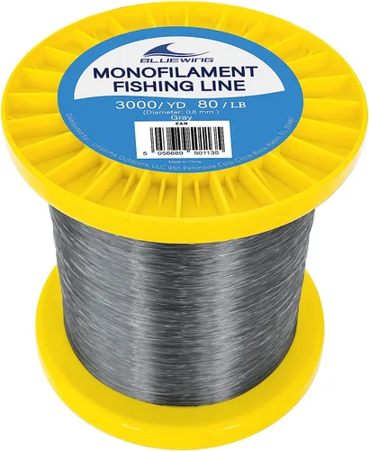 Miniatura 19 de BLUEWING Sedal de pesca monofilamento 6,8,10,12,15,20,25,30,40,50,60,80,100,130,250,300,400 libras, 50,100,500,1000,3000 yardas, hilo de pescar mono