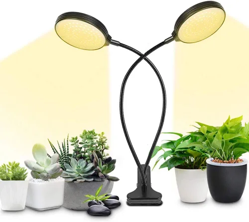 Miniatura 8 de Luces de cultivo para plantas de interior, luces LED de espectro completo de 15 W con temporizador de encendido/apagado automático de 3/9/12 horas